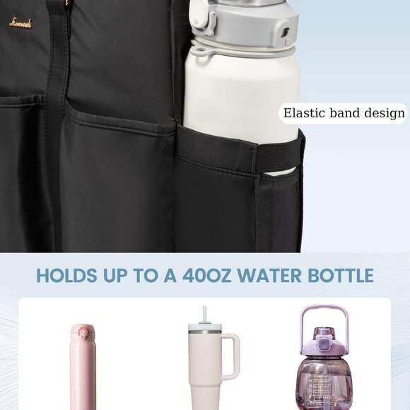 17 Inch Laptop Tote Bag for Women Work, Teacher Tote Bag Nurse Bag, Professional - Picture 4 of 9